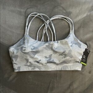 GAP Gray Camo Sports Bra